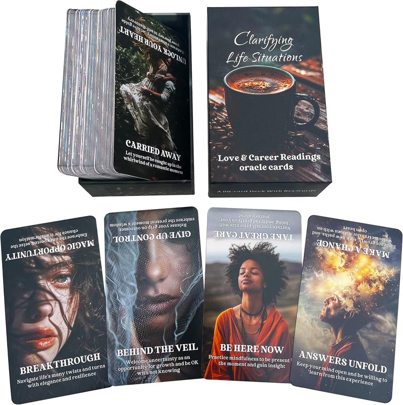 DPEHAKMK Clarifying Life Situations Oracle Cards, Love and Career Oracle Deck for Beginners, Cover All Areas in Life, Love, Spiritual Journey, and Career - Image 5